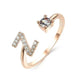 Customizable 26-Letter Ring: Fashionable & Elegant Jewelry - EX-STOCK Canada
