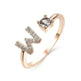 Customizable 26-Letter Ring: Fashionable & Elegant Jewelry - EX-STOCK Canada