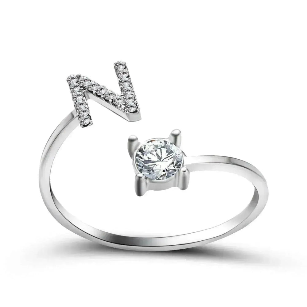 Bague personnalisable à 26 lettres : Bijou à la mode et élégant - EX-STOCK CANADA