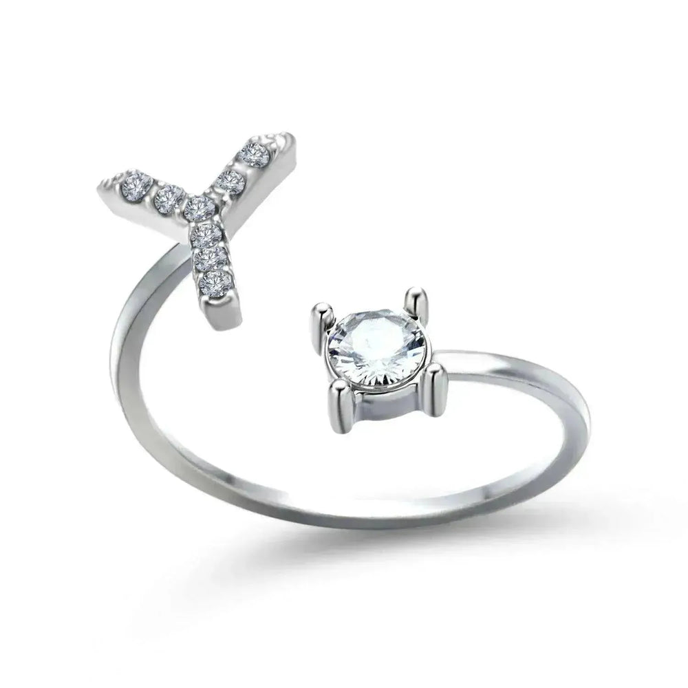 Bague personnalisable à 26 lettres : Bijou à la mode et élégant - EX-STOCK CANADA