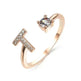 Customizable 26-Letter Ring: Fashionable & Elegant Jewelry - EX-STOCK Canada