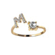 Customizable 26-Letter Ring: Fashionable & Elegant Jewelry - EX-STOCK Canada