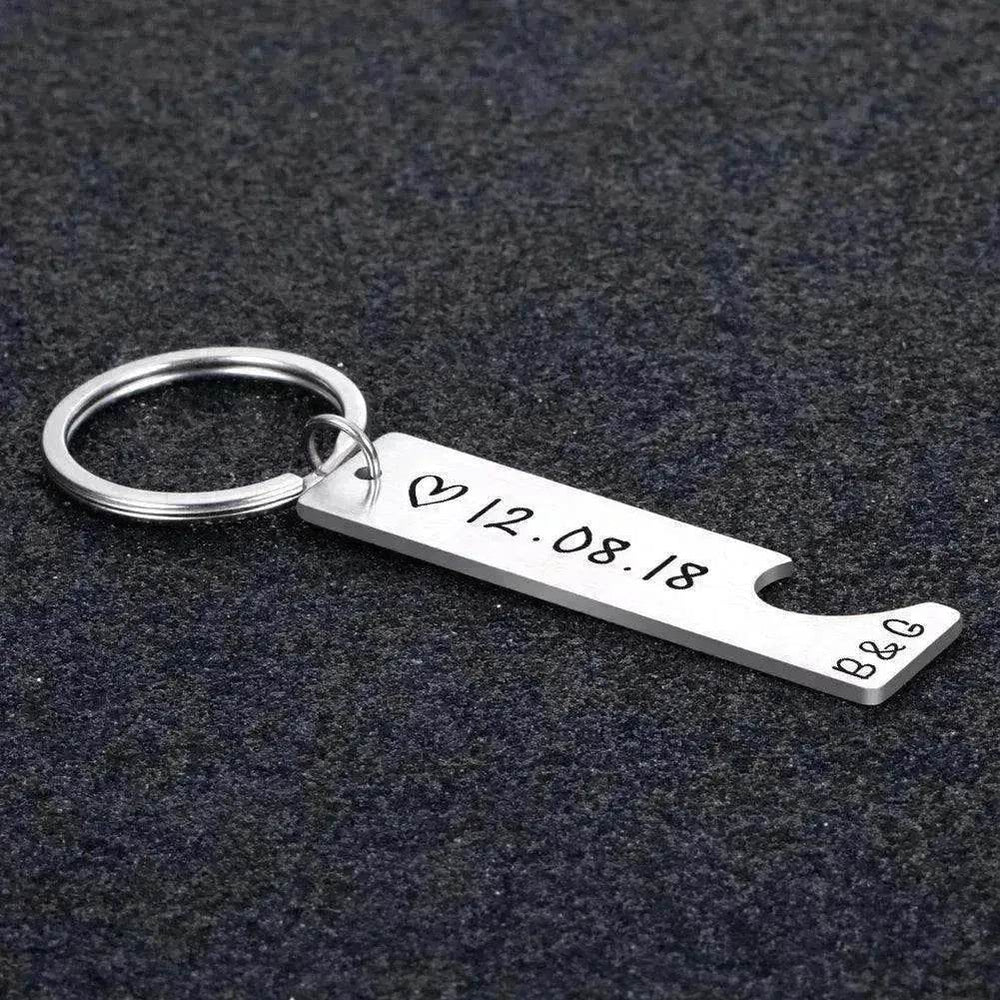 Customized Couples Electroplating Keychain - EX-STOCK Canada
