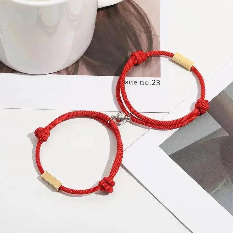 Customized Name Bracelet Eternal Love Magnet Staniless Steel Couples Bracelet - EX-STOCK Canada