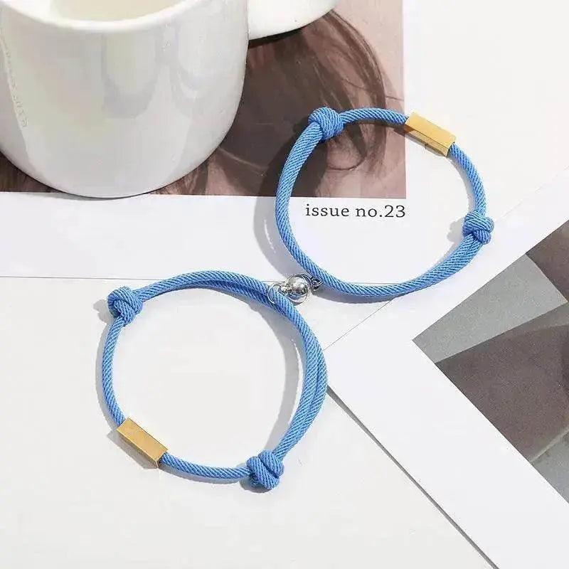 Customized Name Bracelet Eternal Love Magnet Staniless Steel Couples Bracelet - EX-STOCK Canada