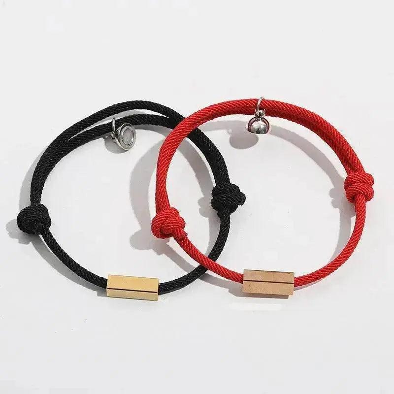 Customized Name Bracelet Eternal Love Magnet Staniless Steel Couples Bracelet - EX-STOCK Canada