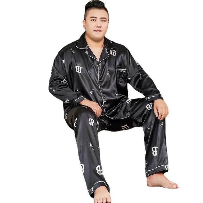 Pyjamas pour hommes grands en fleurs coupées Extra soie glacée - EX-STOCK Canada
