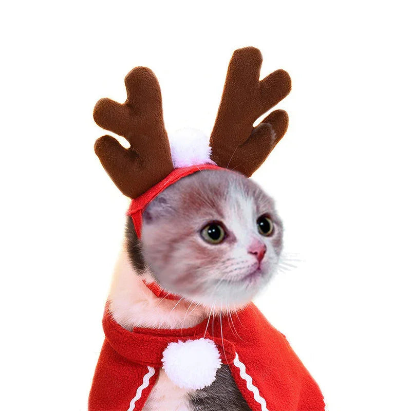 Cute Dog Cat Costume Christmas Cloak Halloween Disguise Cat EX-STOCK Canada