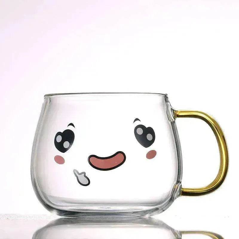 Cute Glass Expression Coffee Cup Mug - EX-STOCK Canada