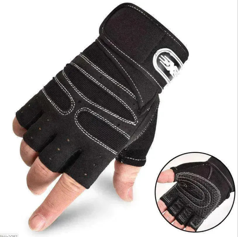 Guantes de ciclismo de medio dedo, transpirables y elásticos para gimnasio - EX-STOCK CANADA
