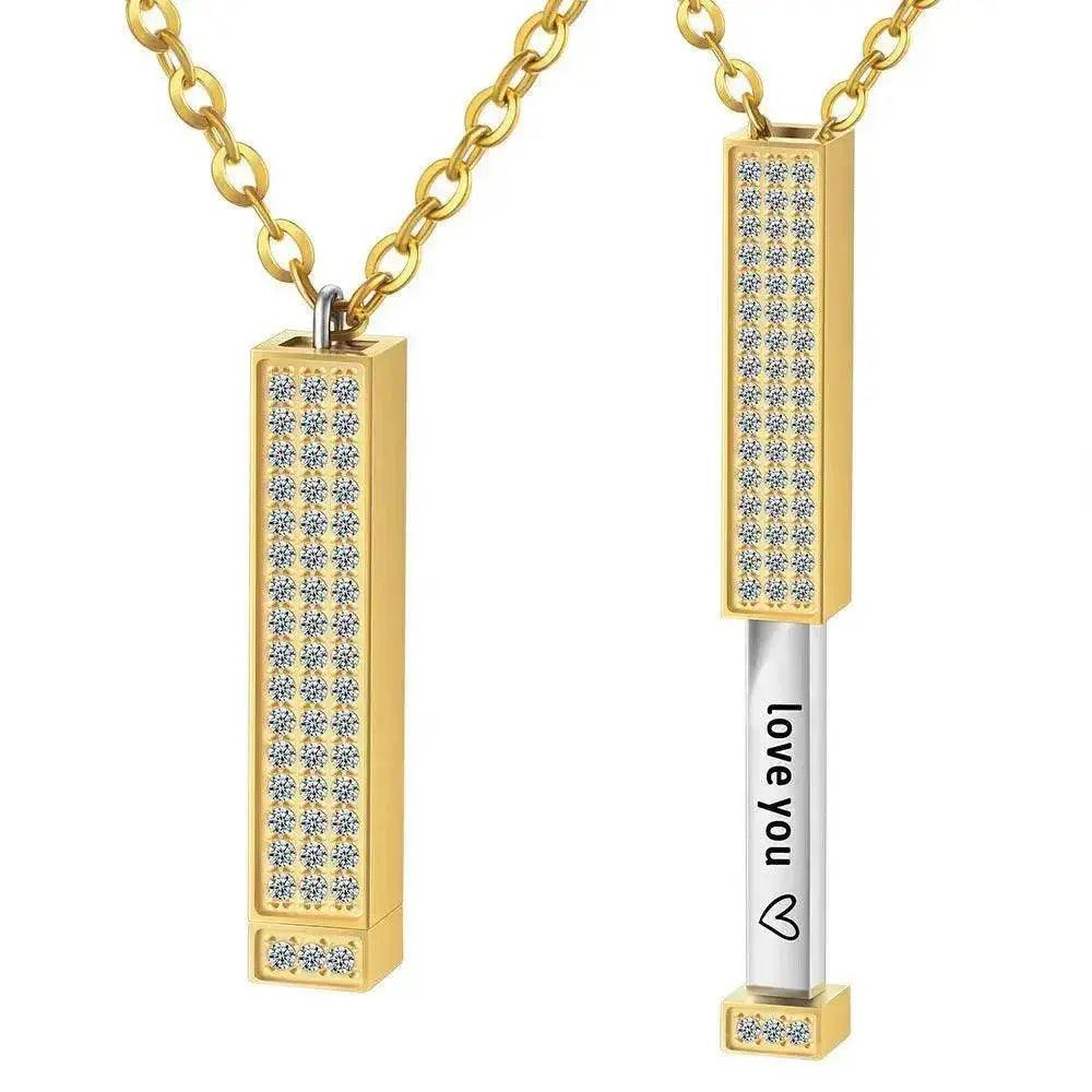 Collana con Bambola a Diamante Incisa Fai-da-te - EX-STOCK Canada