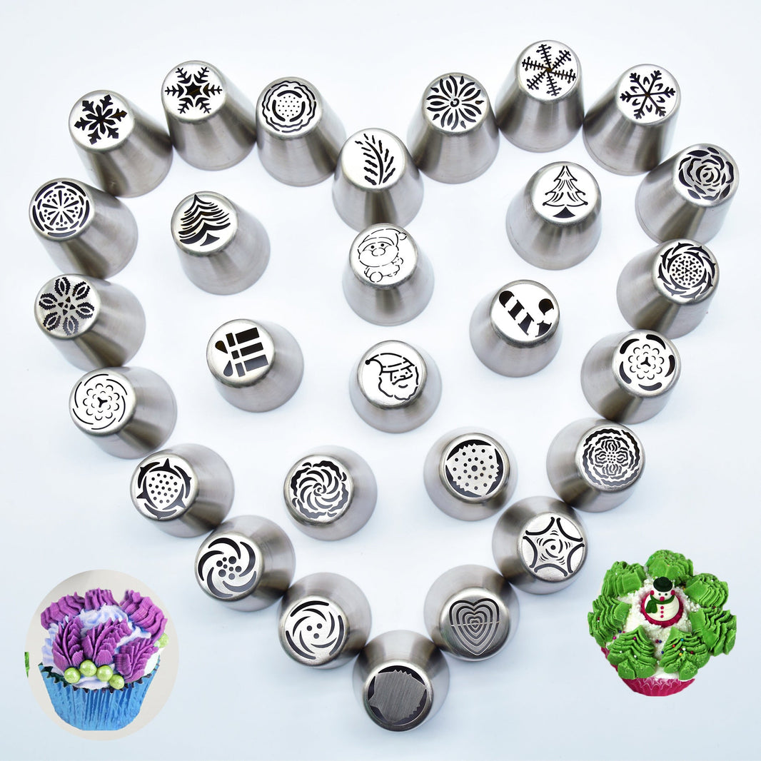 DIY Series Stainless Steel Christmas Decorating Mouth 30 Variety of Cakes Decoration Tools EX-STOCK Canada