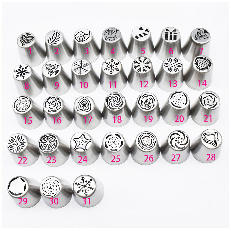 DIY Series Stainless Steel Christmas Decorating Mouth 30 Variety of Cakes Decoration Tools EX-STOCK Canada