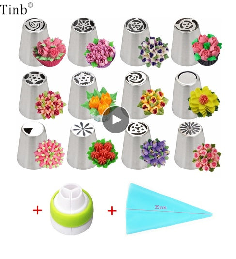 DIY Series Stainless Steel Christmas Decorating Mouth 30 Variety of Cakes Decoration Tools EX-STOCK Canada