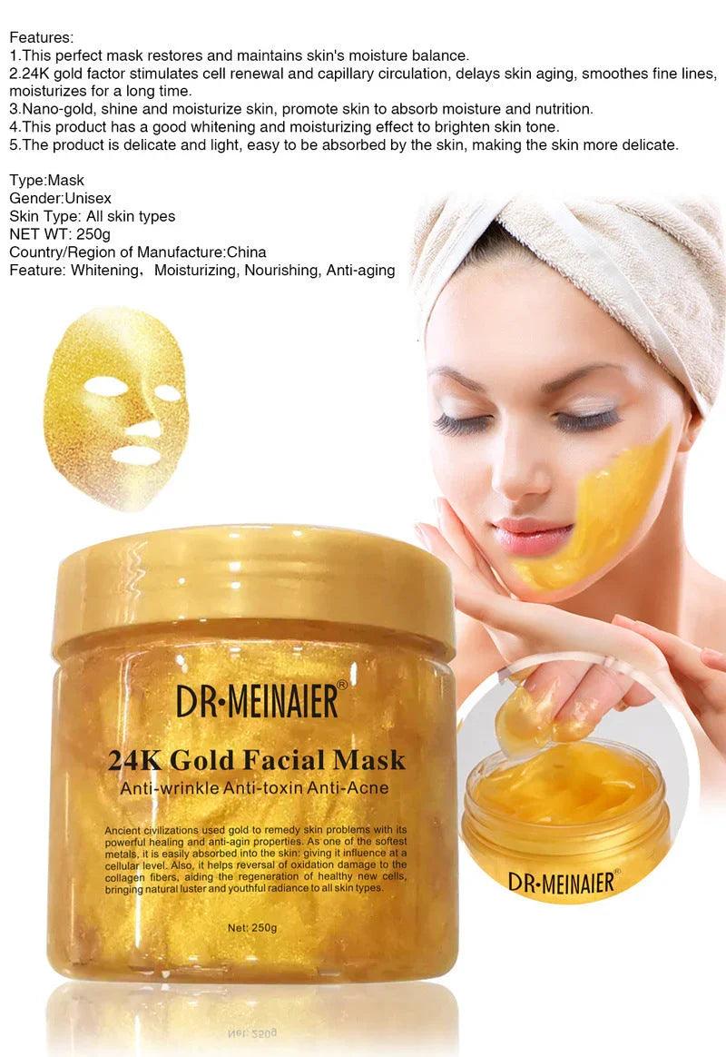Masque de nuit réparateur au collagène Daub de type 24k orEX-STOCK Canada