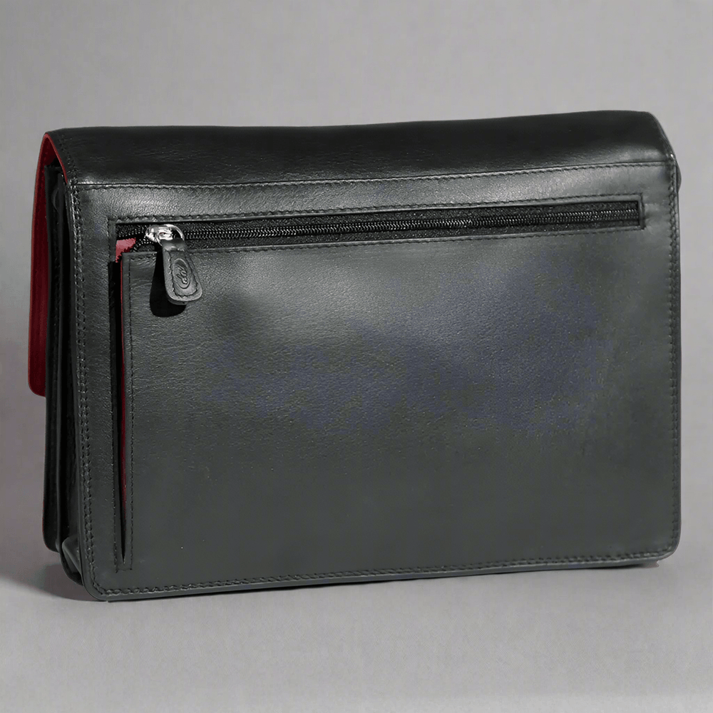 Sac bandoulière en cuir Derek Alexander Half Flap OrganizerEX-STOCK Canada