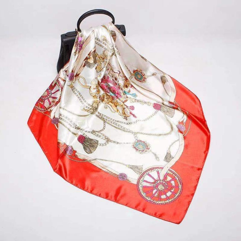 Digital Printed Square Silk Scarf EX-STOCK Canada