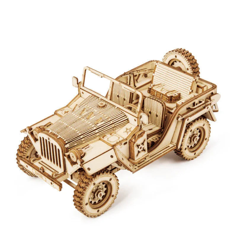 Diy Wooden Decompression Large And Difficult Assembled Toy Car EX-STOCK Canada