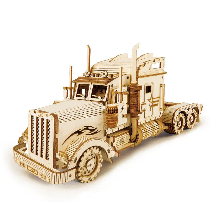 Diy Wooden Decompression Large And Difficult Assembled Toy Car EX-STOCK Canada