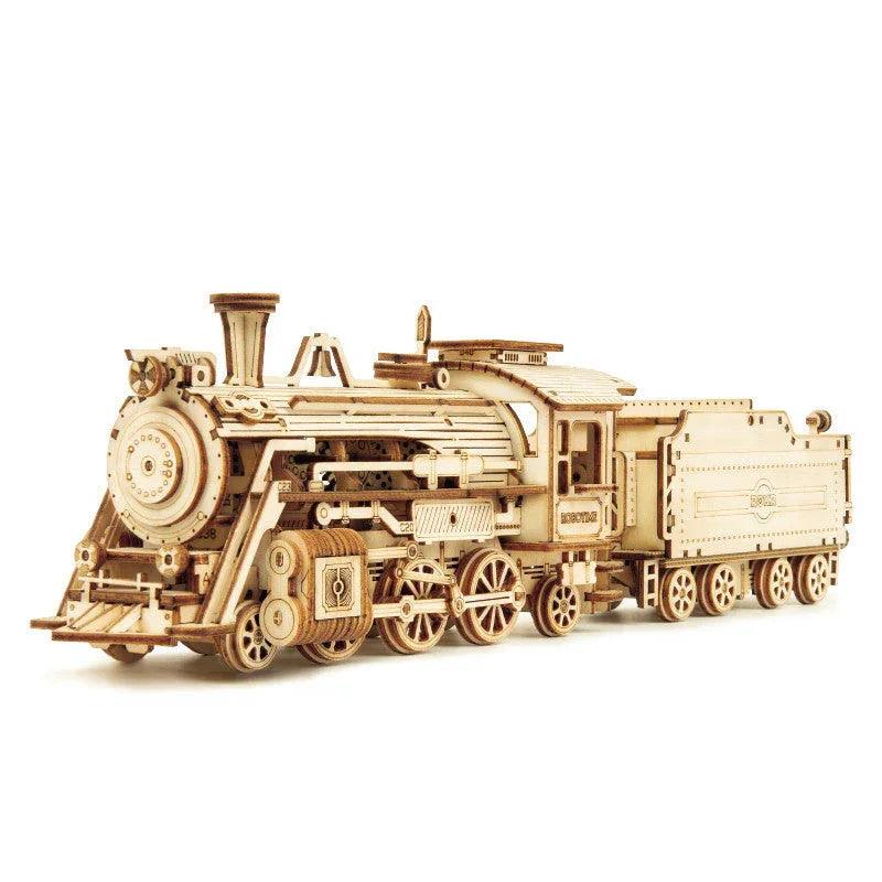Diy Wooden Decompression Large And Difficult Assembled Toy Car EX-STOCK Canada