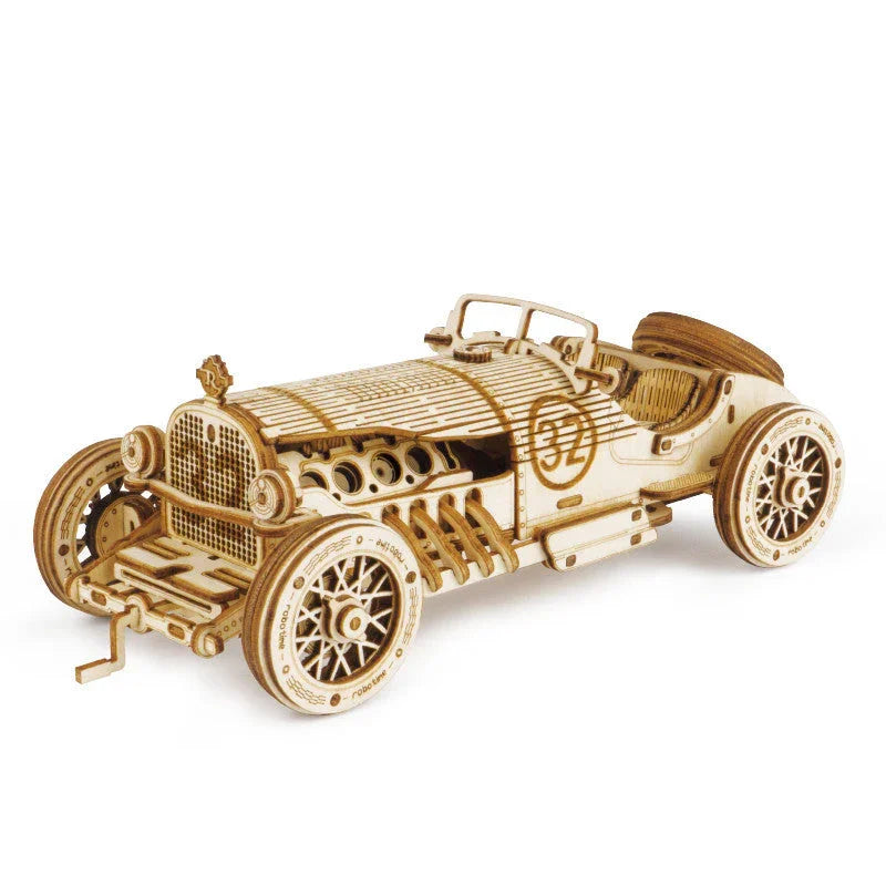 Diy Wooden Decompression Large And Difficult Assembled Toy Car EX-STOCK Canada