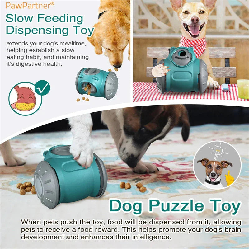Dog Tumbler Toys Increases Pet IQ Interactive Slow Feeder For Small Medium Dogs Cat Training Balance Car Feeder Pet Toy Pet Products EX-STOCK Canada