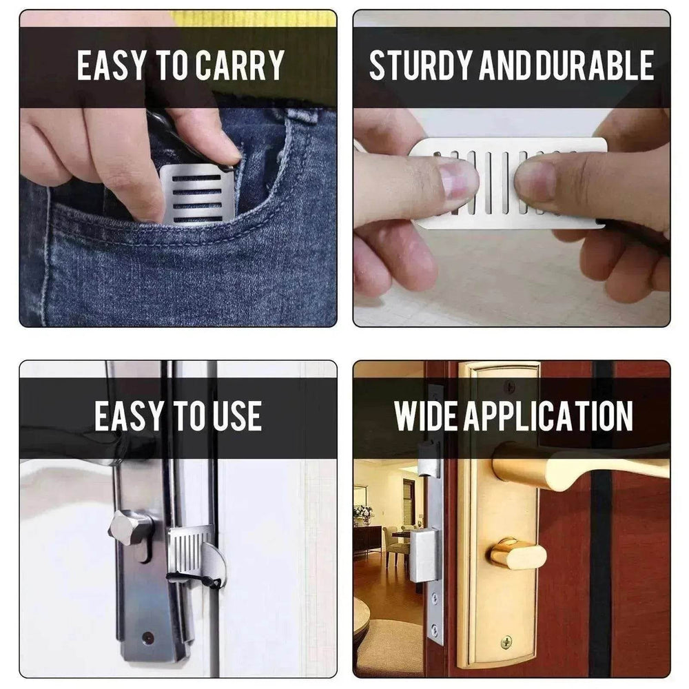Door Free Punch Door Stopper Anti theft Buckle - EX-STOCK Canada