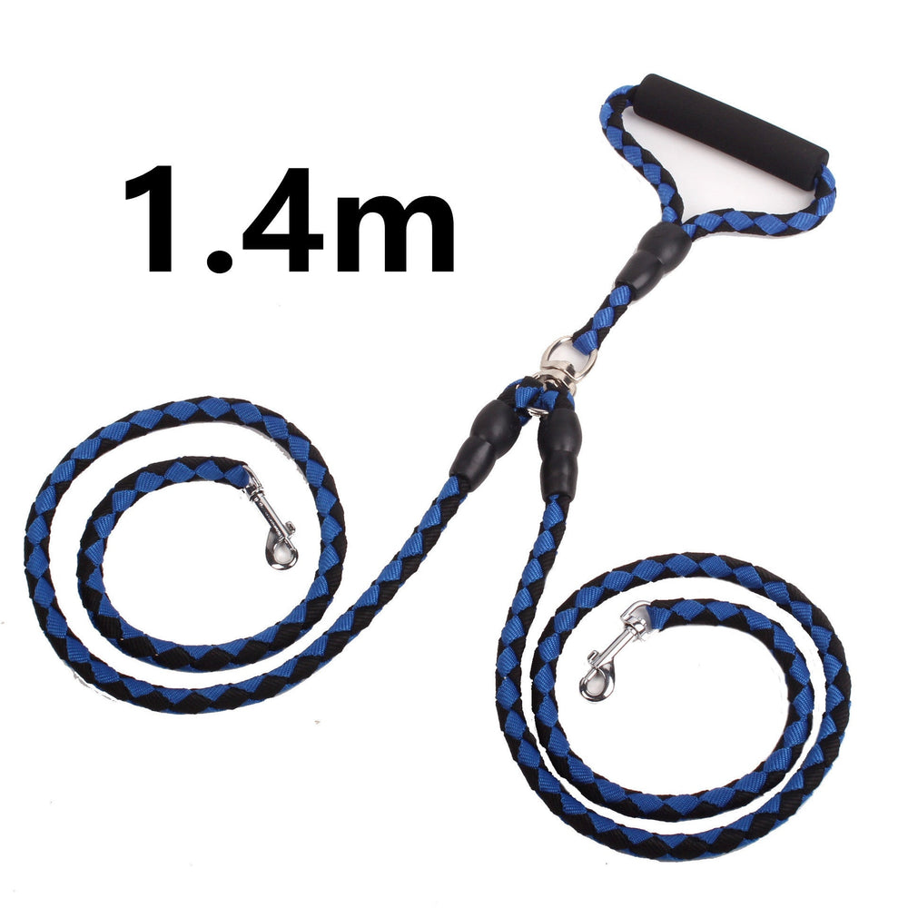 Double-Ended Traction Rope For Walking The Dog Hand-Double-Ended Traction Rope One Plus Two Leash Collar Pet Supplies Dog Collar EX-STOCK Canada