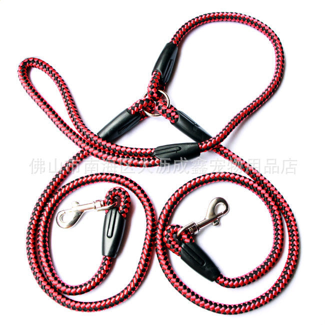 Double-Ended Traction Rope For Walking The Dog Hand-Double-Ended Traction Rope One Plus Two Leash Collar Pet Supplies Dog Collar EX-STOCK Canada