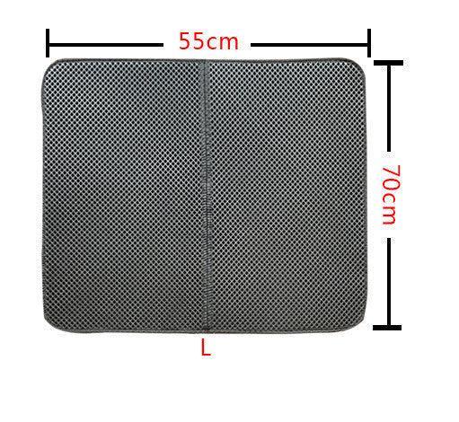 Double Layer Litter Cat Bed Pads Pet Cat Litter Mat Trapping Pets Litter Box Mat Pet Product Bed For Cats House Clean Mat EX-STOCK Canada