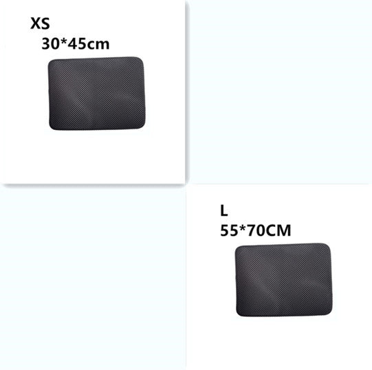 Double Layer Litter Cat Bed Pads Pet Cat Litter Mat Trapping Pets Litter Box Mat Pet Product Bed For Cats House Clean Mat EX-STOCK Canada