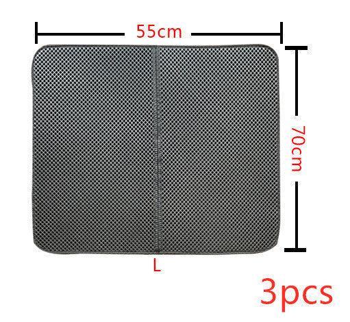 Double Layer Litter Cat Bed Pads Pet Cat Litter Mat Trapping Pets Litter Box Mat Pet Product Bed For Cats House Clean Mat EX-STOCK Canada
