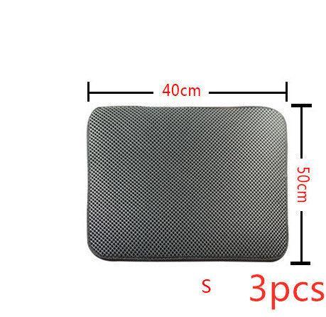 Double Layer Litter Cat Bed Pads Pet Cat Litter Mat Trapping Pets Litter Box Mat Pet Product Bed For Cats House Clean Mat EX-STOCK Canada