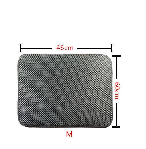Double Layer Litter Cat Bed Pads Pet Cat Litter Mat Trapping Pets Litter Box Mat Pet Product Bed For Cats House Clean Mat EX-STOCK Canada