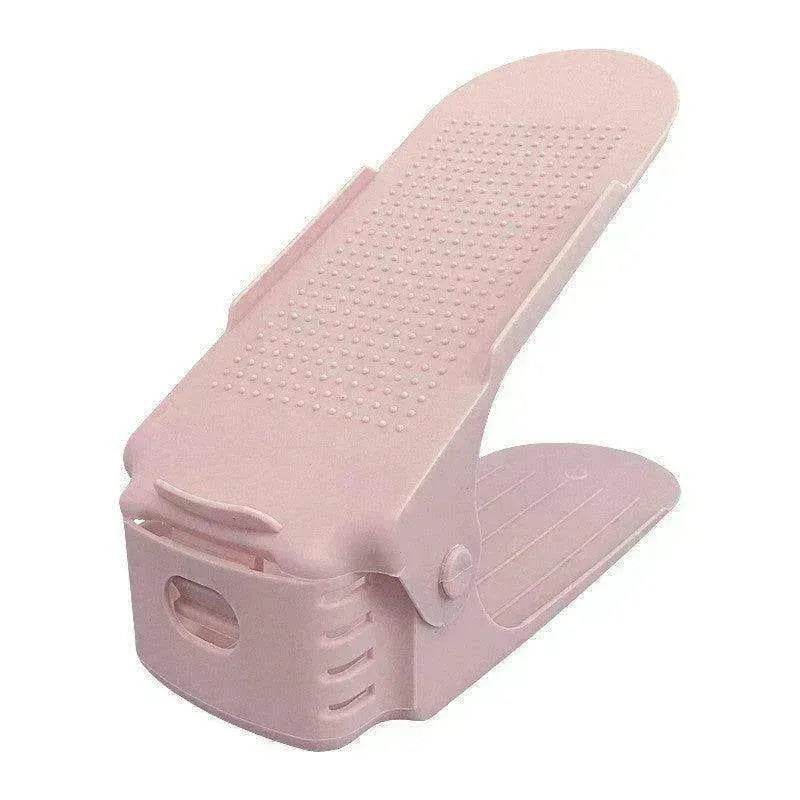 Double Stackable Shoes Shelf Storage Plastic Adjustable Shoes Rack Cabinets - EX-STOCK Canada