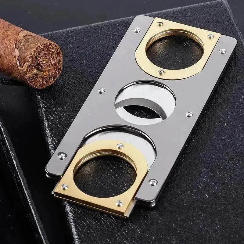Taglierina per sigari in acciaio inossidabile a doppio bordo - EX-STOCK Canada