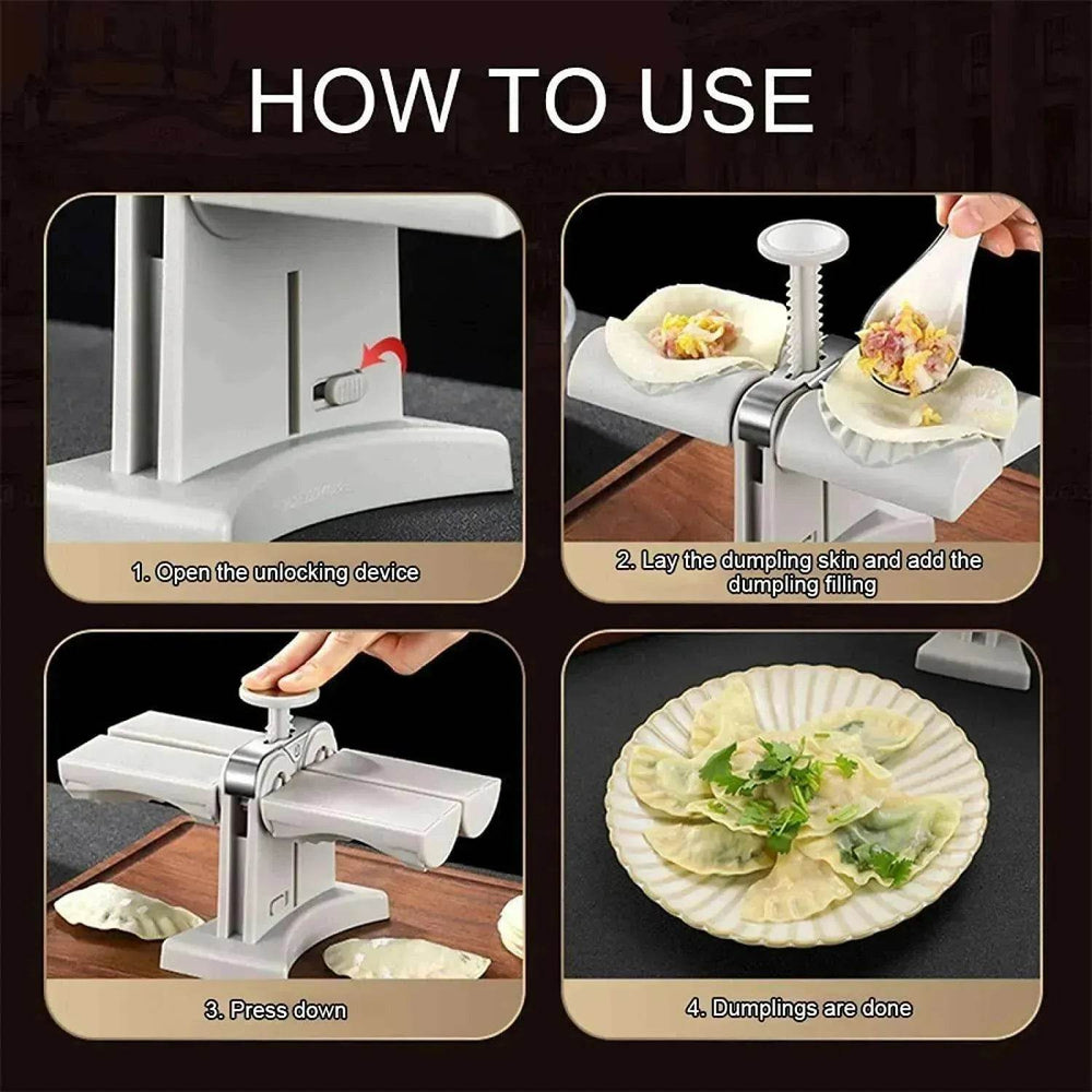 Dual-End Dumpling Mold: Easy Kitchen Tool - EX-STOCK Canada