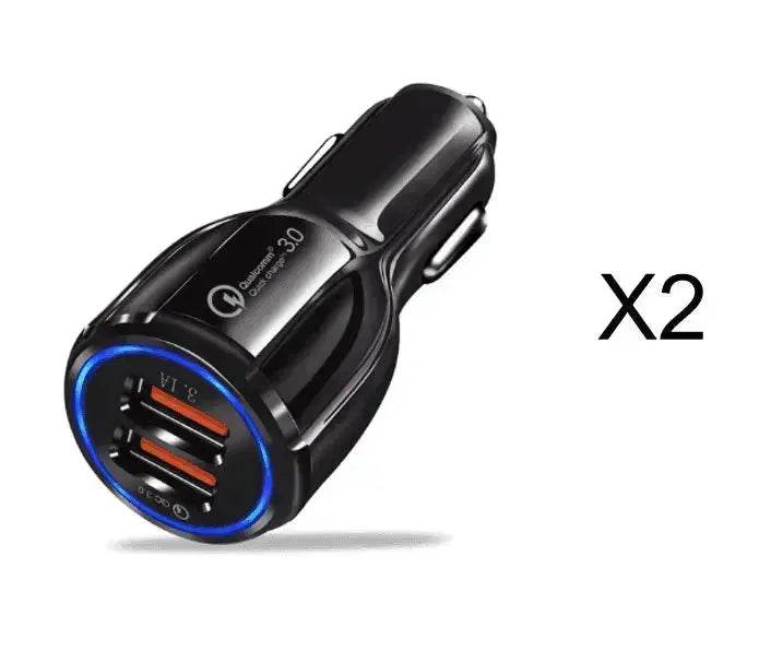 Dual USB Car Charger Qualcomm QC 3.0 Fast Charging Adapter - EX-STOCK Canada
