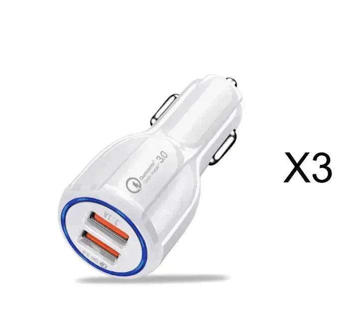 Dual USB Car Charger Qualcomm QC 3.0 Fast Charging Adapter - EX-STOCK Canada