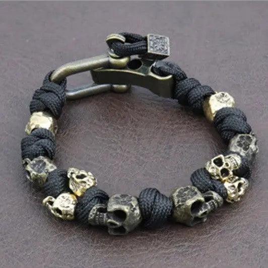 Bracciale in corda paracadute intrecciata a mano Easter Halloween Gotico Retrò - EX-STOCK Canada