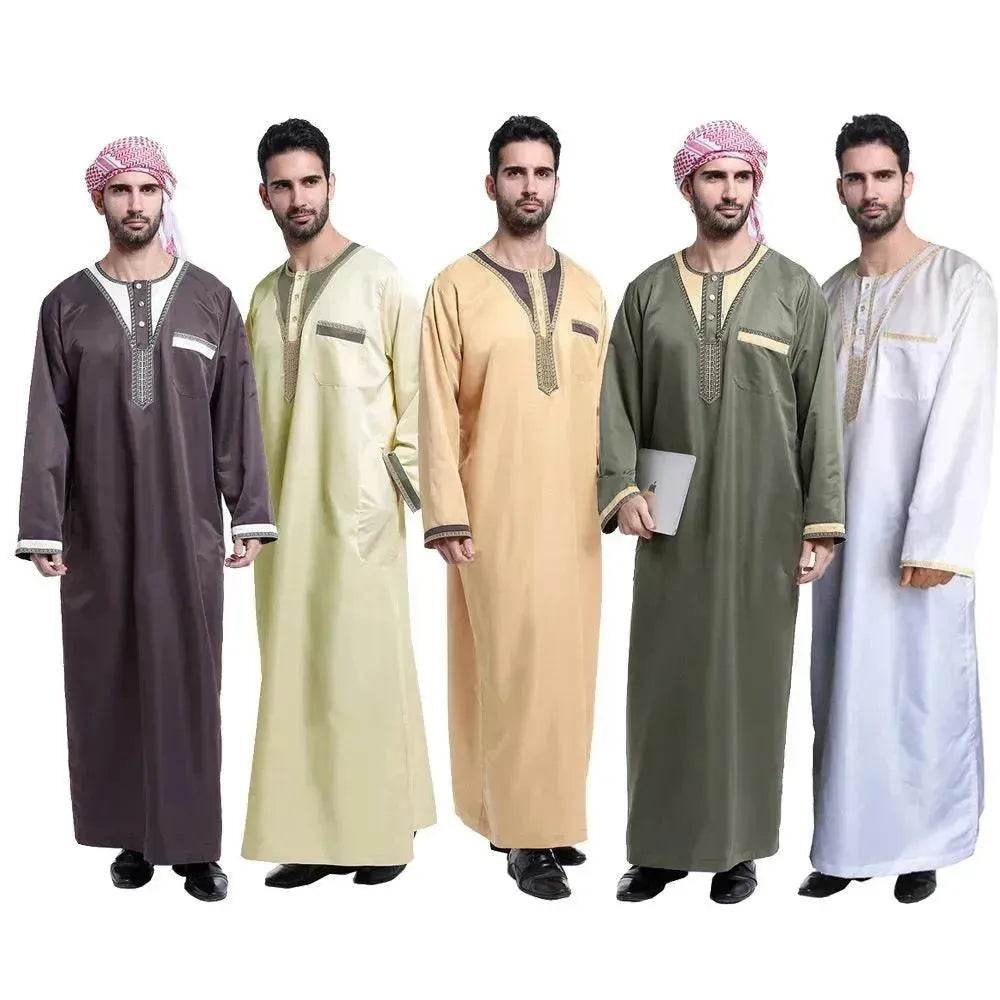 Eid Ramadan ArabKaftan Jalabiya para Hombres Árabe Dubái Hombre de Medio Oriente Jalabiya Marroquí para Hombres - EX-STOCK Canada