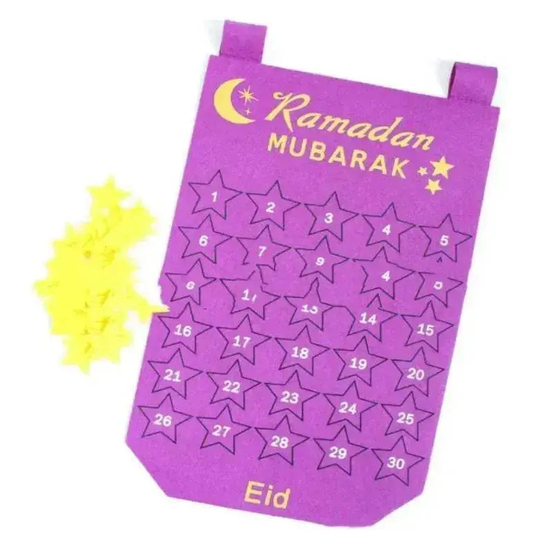 Eid Ramadan Decorated Arab Fabric Wall Calendar - EX-STOCK Canada