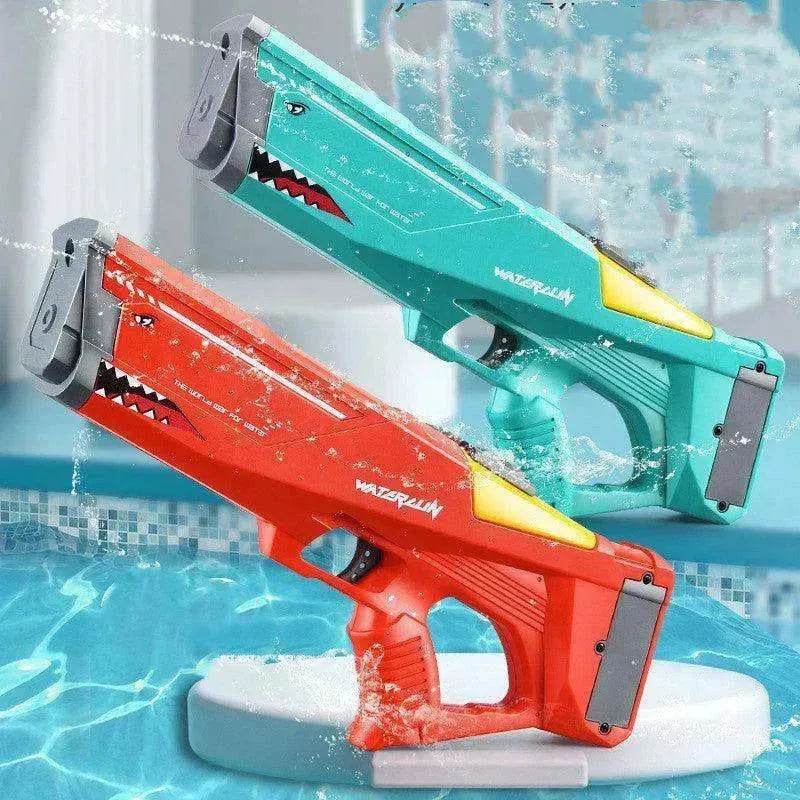 Electric Water Gun Shark Toy: High Pressure Outdoor Beach Fun! - EX-STOCK Canada