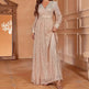 Elegant Dinner Sequined Long Sleeve V-neck High Waist Evening Dress EX-STOCK Canada