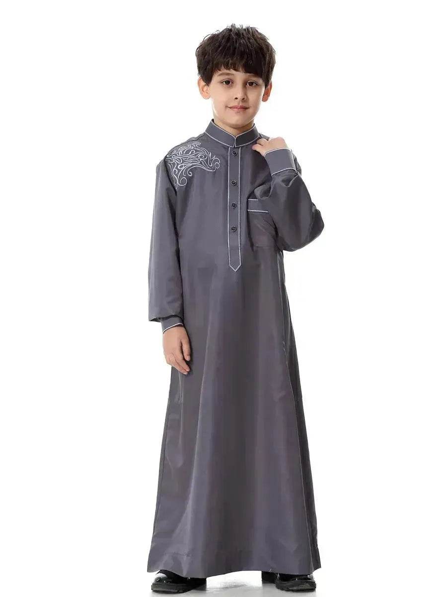 Elegante niño pequeño árabe Dubái Medio Oriente adolescente niño Jalabiya ArabBoy Kaftan Galabia - EX-STOCK Canada