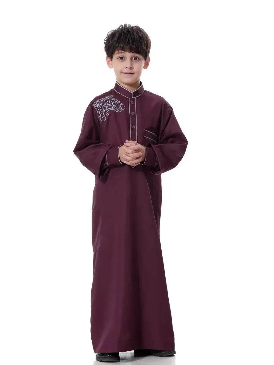Elegante niño pequeño árabe Dubái Medio Oriente adolescente niño Jalabiya ArabBoy Kaftan Galabia - EX-STOCK Canada