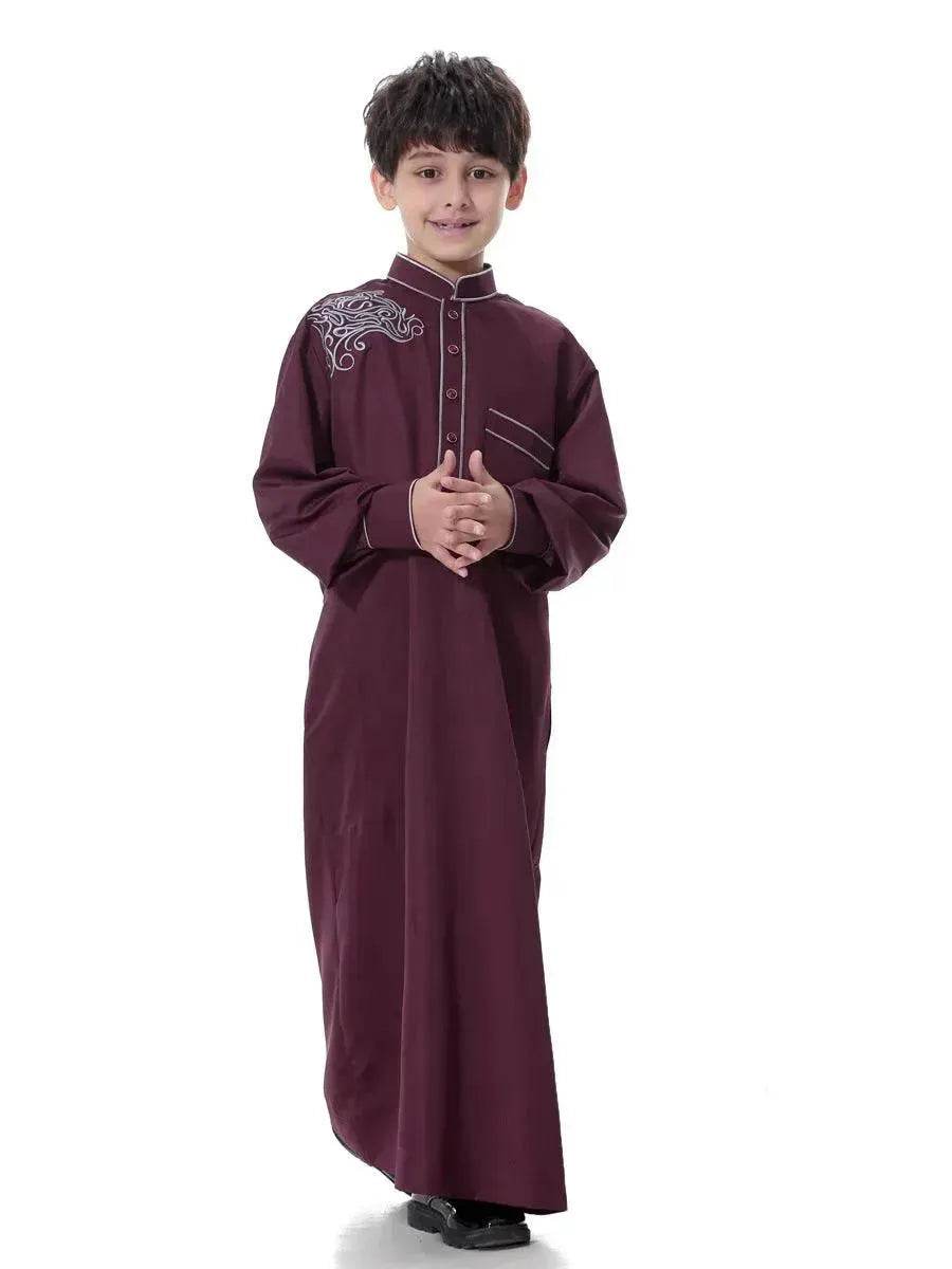 Elegante niño pequeño árabe Dubái Medio Oriente adolescente niño Jalabiya ArabBoy Kaftan Galabia - EX-STOCK Canada