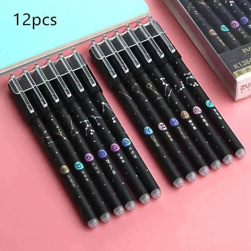 Grundschüler verwenden einen radierbaren Gelstift, um den einfachen Sassafras Magic Eraser Stift zu reiben - EX-STOCK Canada