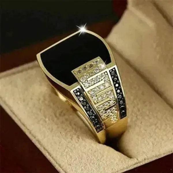 Europäischer und amerikanischer Hip-Hop-Ring Voller Diamantring - EX-STOCK Canada