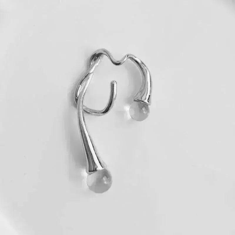 European and American pearl ear clip female irregular ear hook - EX-STOCK Canada